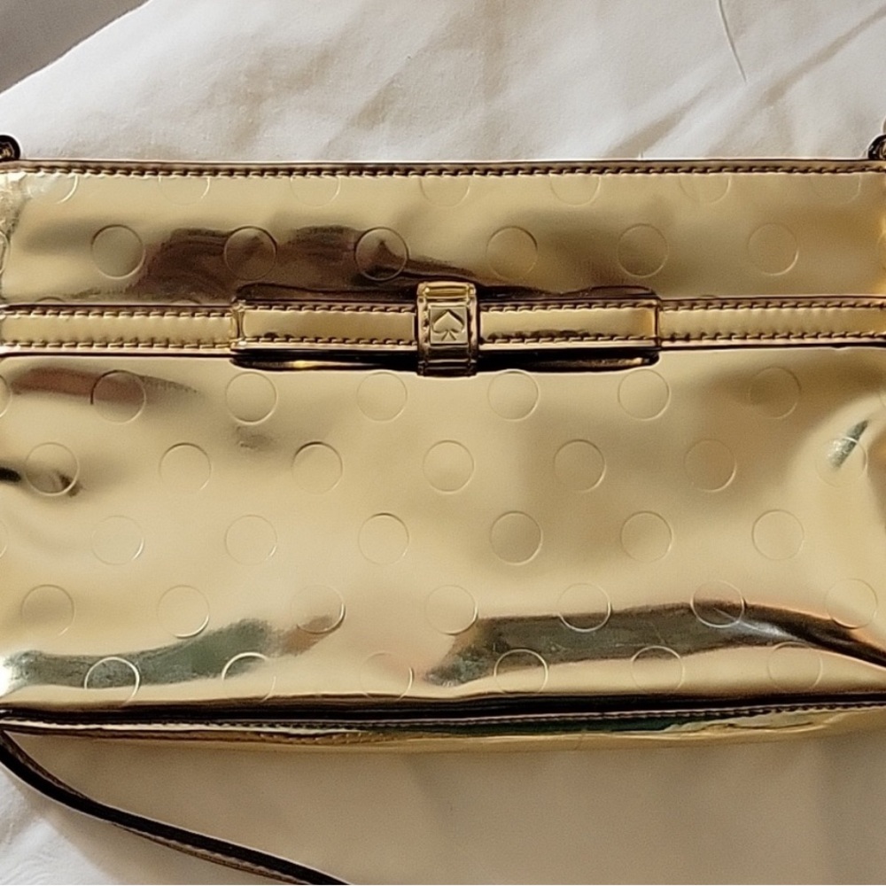 RARE Kate Spade Camellia Amy Gold Crossbody EUC WKRU2468